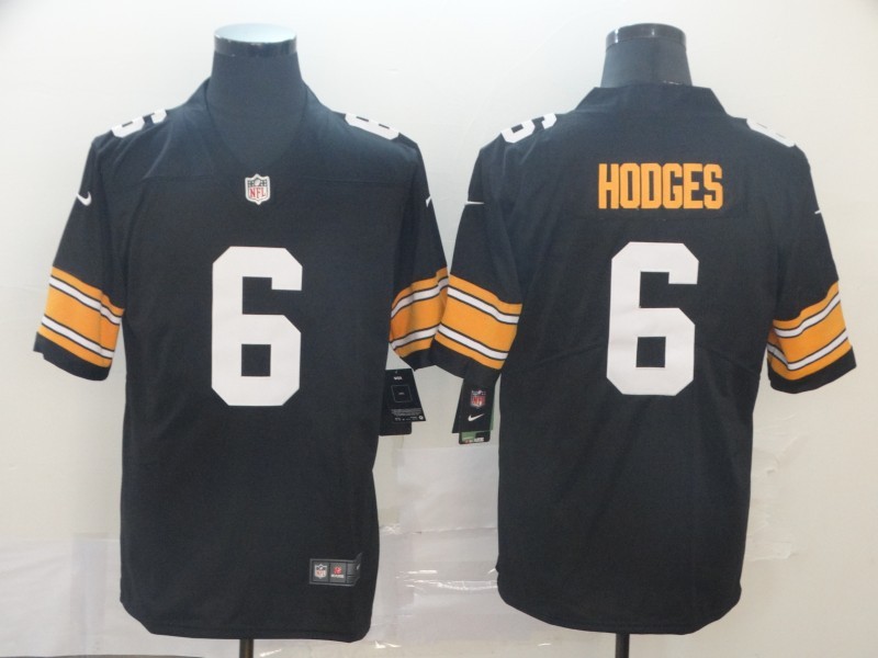 Men's Pittsburgh Steelers Devlin Hodges #6 Black Jersey